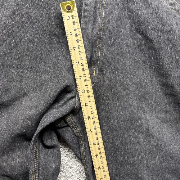 VTG Polo Ralph Lauren Jeans Co 32x30 Charcoal Classic Carpenter Denim Distressed - Picture 8 of 12
